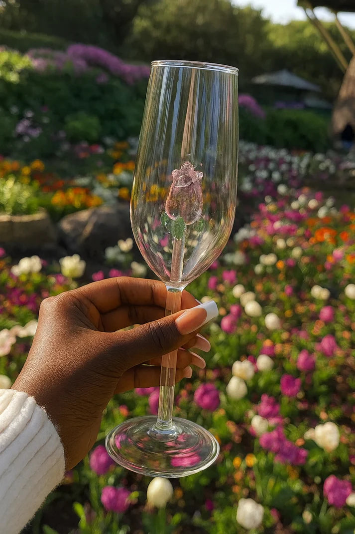 Rose Quart Glass