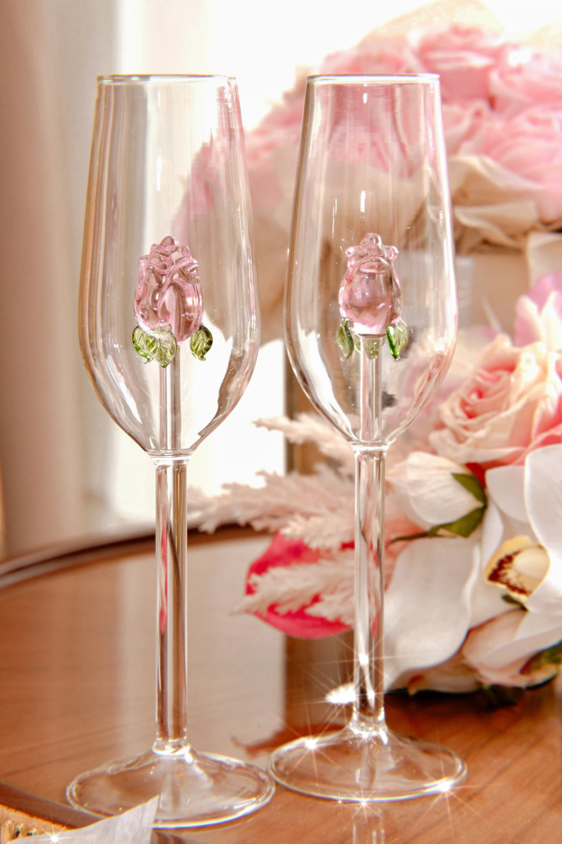 Rose Quart Glass