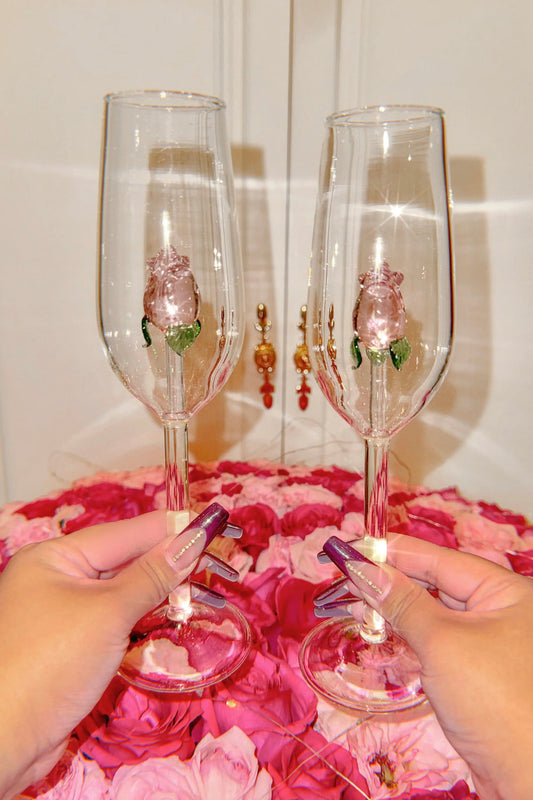 Rose Quart Glass