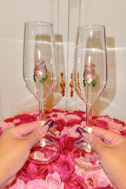 Rose Quart Glass